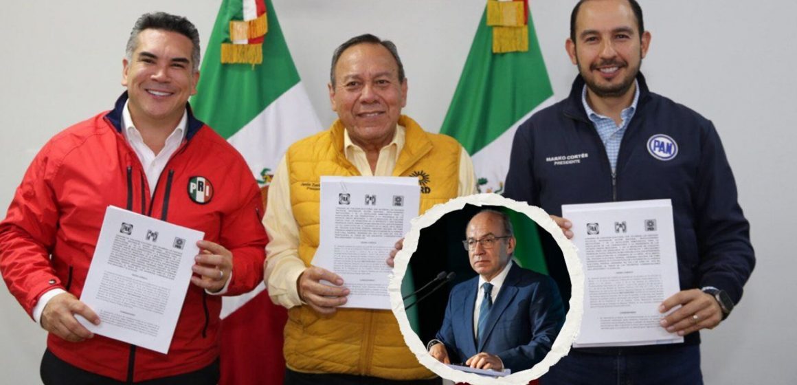 Felipe Calderón arremete contra Marko, “Alito” y Zambrano: “su vulgar ambición es un lastre para Xóchitl”