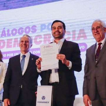 Máynez presenta ante la COPARMEX propuestas del “México Nuevo”