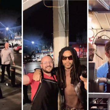Lenny Kravitz sorprende con visita a puesto de hamburguesas callejero en la CDMX