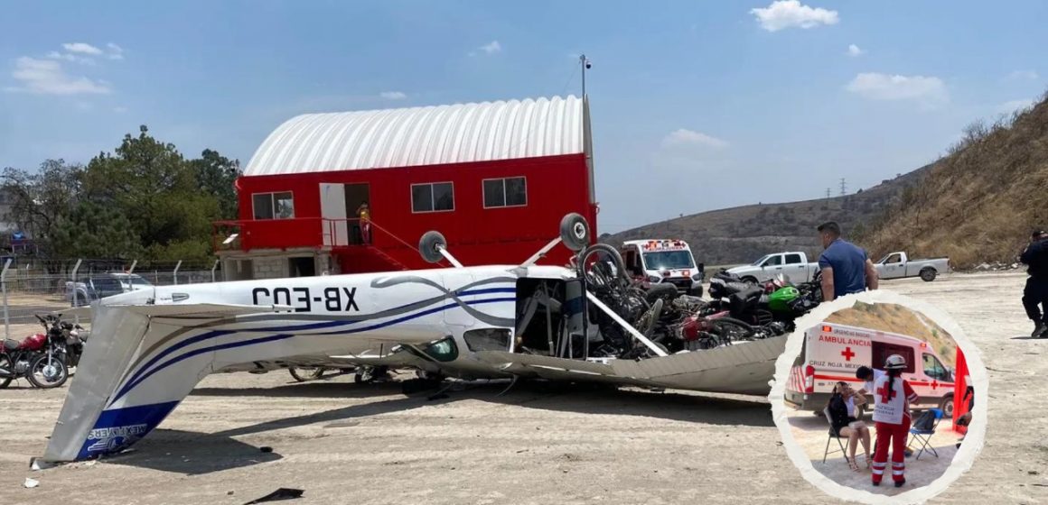 Avioneta se desploma en Atizapán: Reportan tres personas lesionadas en el Estado de México