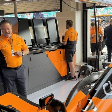 Donald Trump, presente en el Gran Premio de Miami como invitado del equipo McLaren