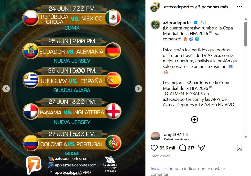 Mundial 2026: Estos son todos los partidos que Televisa y TV Azteca ...