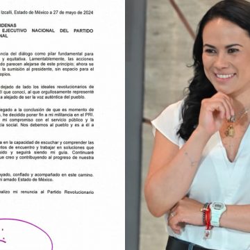 Ex candidata del PRI a gubernatura del Edomex deja el partido; acusa a dirigentes de no representar al pueblo