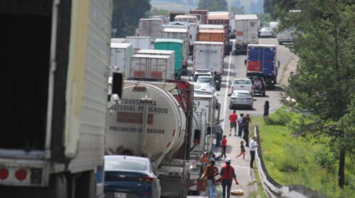 CARRETERA MEXICO PUEBLA BLOQUEO PERDIDAS