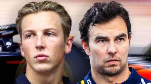 CHECO PEREZ REDBULL SALIDA FORMULA 1