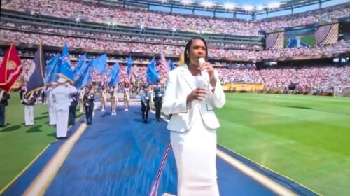Jennifer Hudson cantante himno estados unidos final mundial 2026 argentina españa