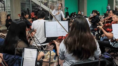 La Orquesta Monumental Metropolitana ensaya para debutar en el Zócalo