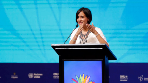 La ministra colombiana de Ambiente y Desarrollo Sostenible, Susana Muhamad. EFEErnesto Guzmán Jr.