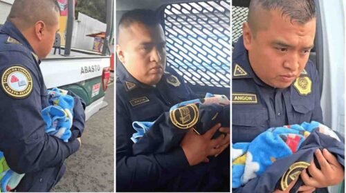 Policía de la SSC salva a bebé abandonado en estación de Iztapalapa