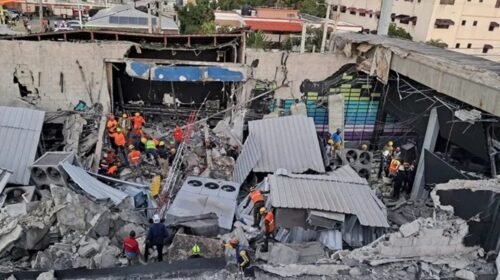 REPUBLICA DOMINICANA DERRUMBE TECHO DISCO MUERTOS CONCIERTO