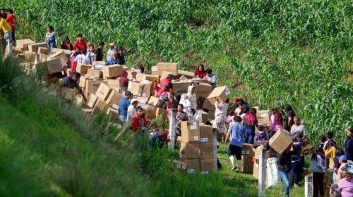 acto norte choque trailer saqueo