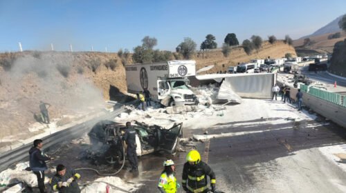 bloqueo mexico puebla carretera accidente