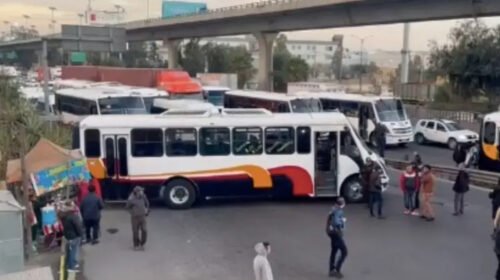 bloqueos mexico queretaro transporte publico