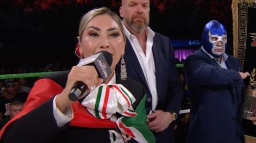 blue demon reaccion wwe aaa Deyra Barrera