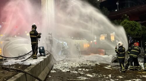 bomberos volcadura pipa gasolina lomas chapultepec