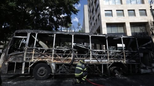 camion quemado centro historico cdmx