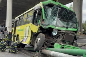 choque transporte publico periferico sur lesionados