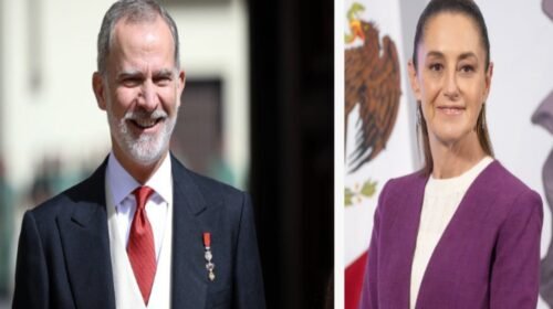 claudia sheinbaum rey felipe VI españa mundial