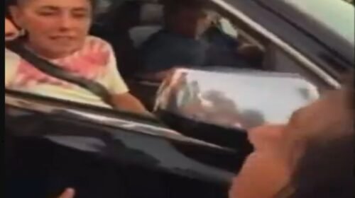 claudia sheinbaum tampico mujer la enfrentea video despojo de terrenos