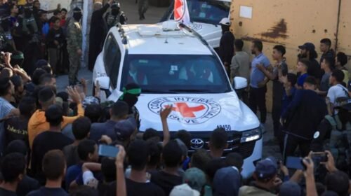 entrega rehenes hamas israel conflicto armado