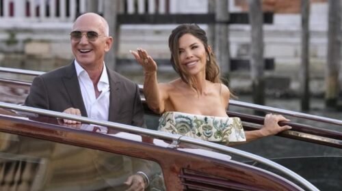 jeff bezos amazon boda venezia protestas