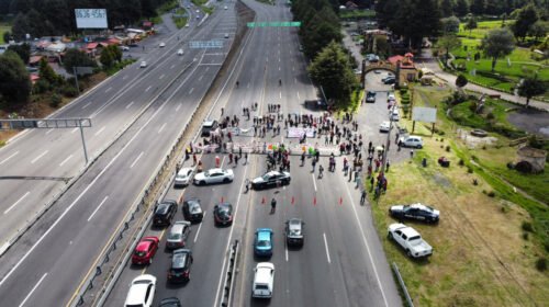 la marquesa mexico toluca bloqueo trafico