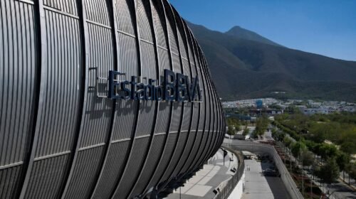 MONTERREY, MEXICO - MARCH 25: Aerial view of the BBVA Stadium, home of the Monterrey football club, in Guadalupe, Mexico, on March 25, 2026. (Photo by Rodrigo Oropeza/Getty Images)