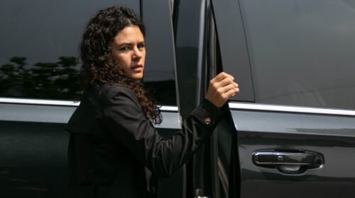 CIUDAD DE MÉXICO, 22ABRIL2024.- Luis María Alcalde Luján, secretaria de Gobernación, llega a Palacio Nacional, en donde se llevaron a cabo una reunión entre maestros de la CNTE y el Ejecutivo Federal. FOTO: MOISÉS PABLO/CUARTOSCURO.COM