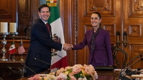 marco rubio claudia sheinbaum reunion bilateral palacion nacional mexico estados unidos
