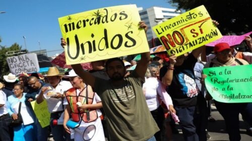 mega marcha locatarios mercados publicos