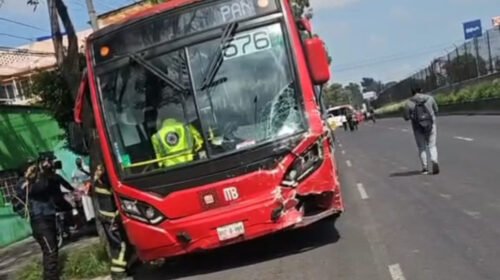 metrobus accidente choque