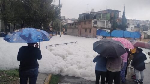 naucalpan lluvias inundaciones espumea presa desbordamiento