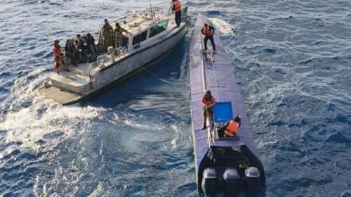 operativo seman decomiso cocaina sumergible narcotrafico