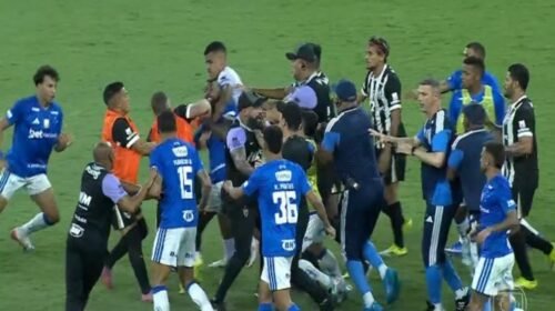 pelea campal brasil futbol final minerao cruzeiro