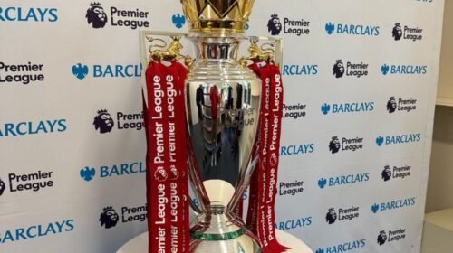 premier-league-trophy-red-bibbons-liverpool-2025