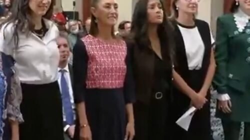 salma hayek claudia sheinbaum reunion palacio nacional