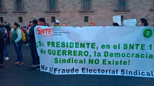 snte marcha planton maestros