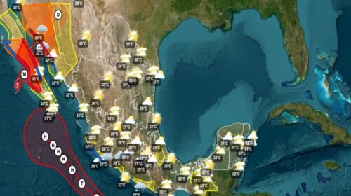 temporal lluvioso frente frio mexico clima