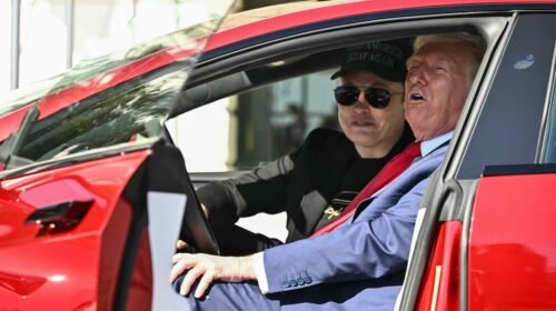 tesla elon musk donadl trump compra carro