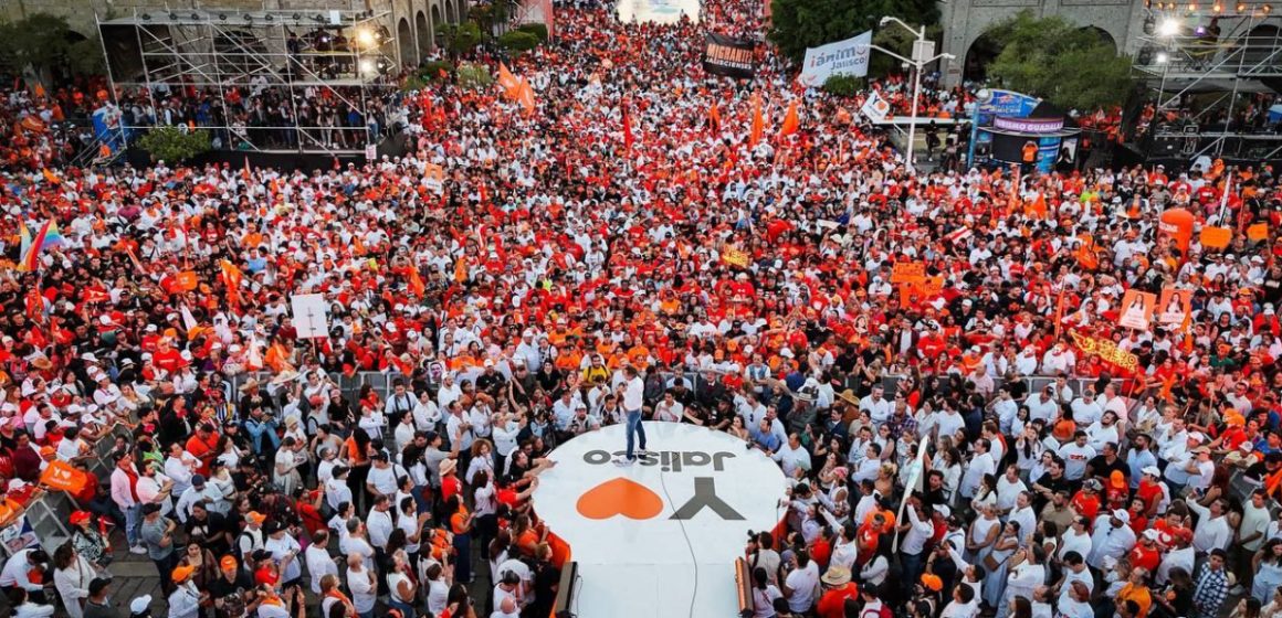 Abarrotan más de 65 mil de personas cierre de campaña de Pablo Lemus en Jalisco